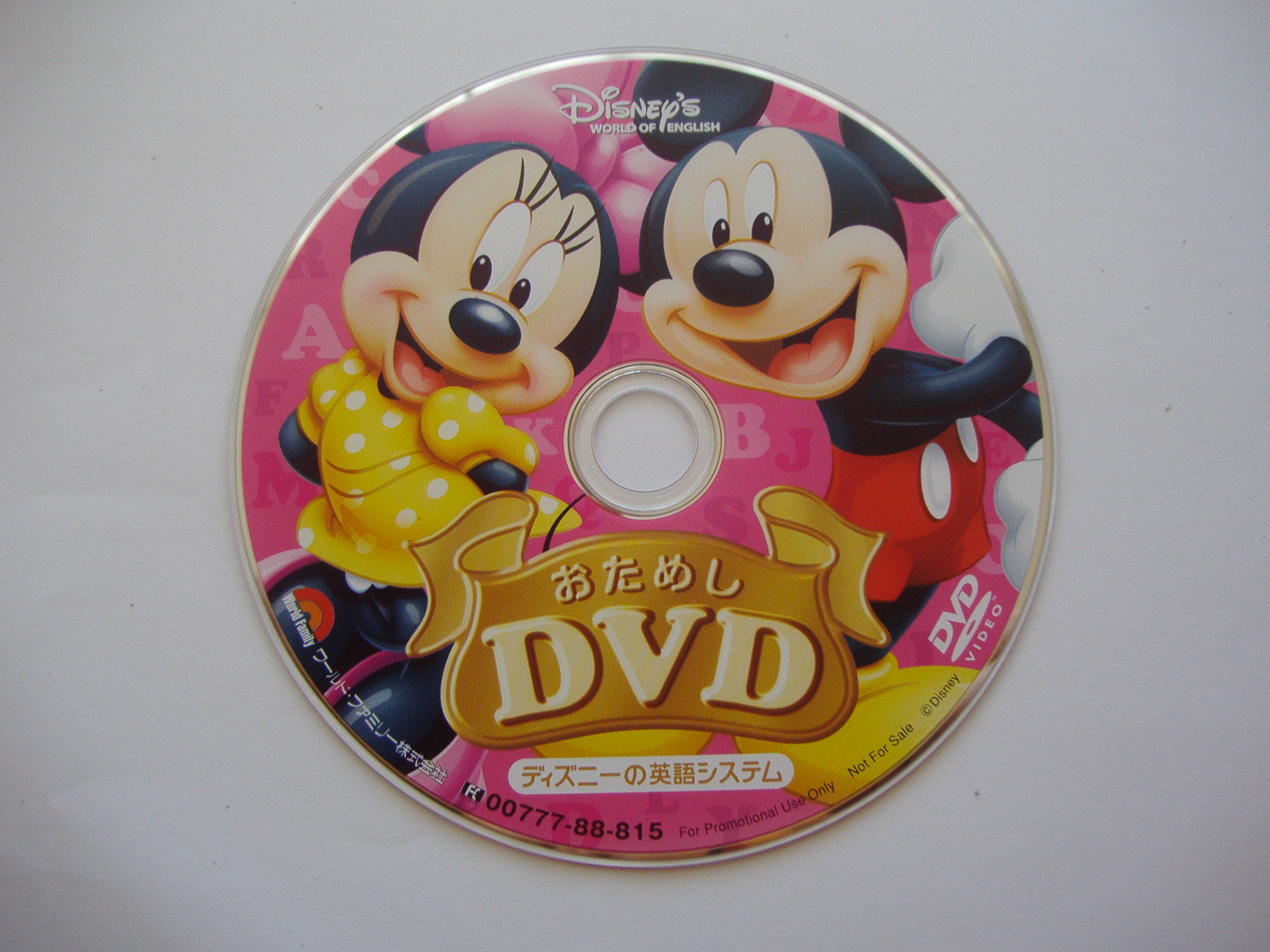 ディズニー英語システム体験版dvd 子供英語日記